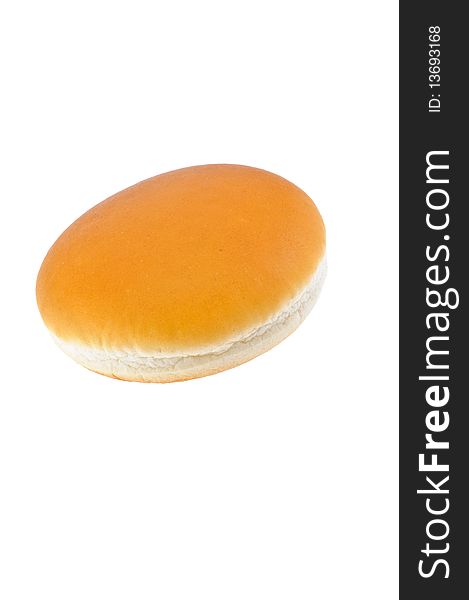 Appetizing bun  isolated on the white background. Appetizing bun  isolated on the white background