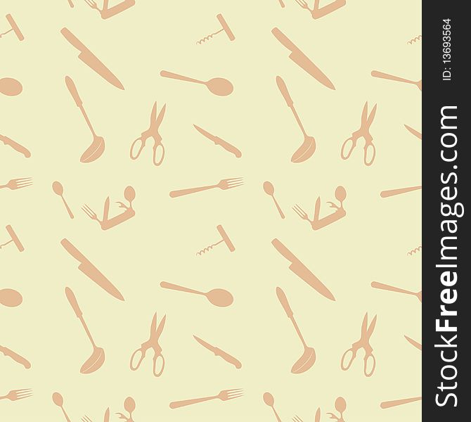 Tablewares Seamless Pattern