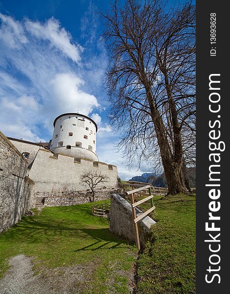 Nearly Spring in a Garden of the Fortress of Kufstein