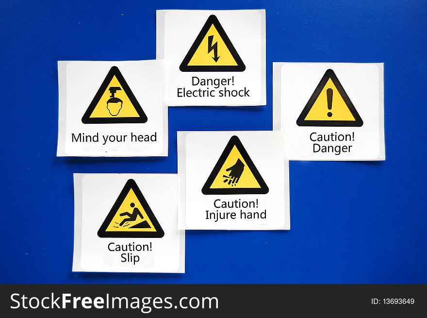 Various of alarm cards with logos