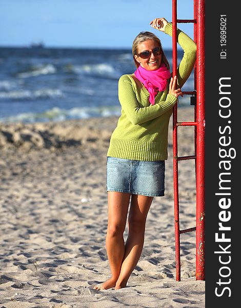 Girl on beach