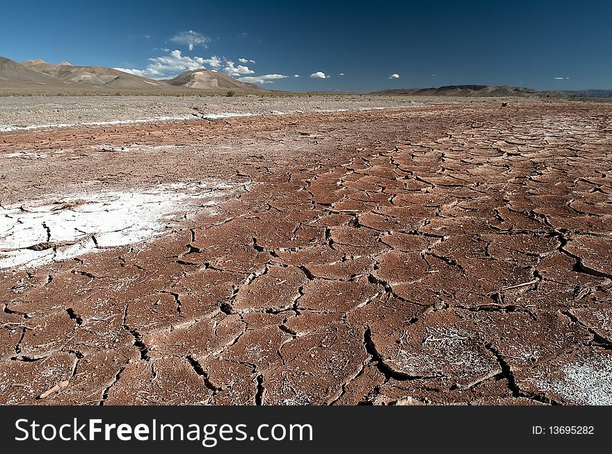 Field of salt in argentina