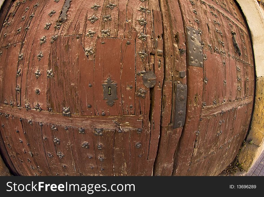 Image of ancient wood doors. Image of ancient wood doors