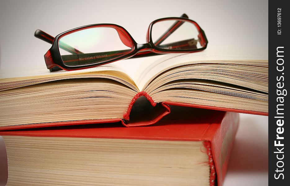 Book And Glasses