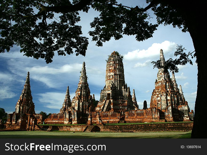 Wat Chaiwathanaram, Ayuthaya,old palace, Thailand