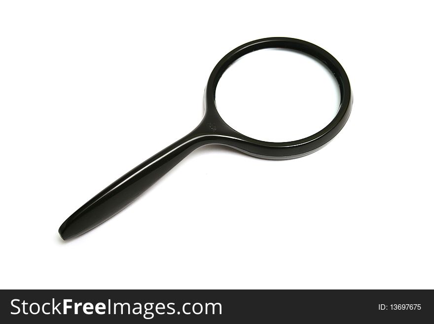 Magnify glass on a white background.