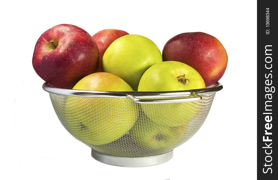 A lot of apples on a white background. A lot of apples on a white background