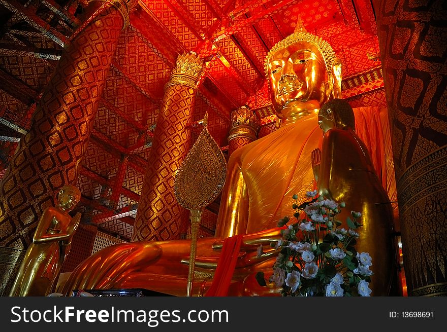 Buddha Symbol in Watphananchoeng, Thailand