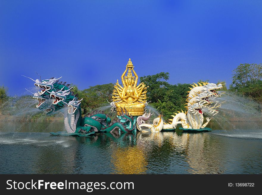 Bodhisattva Avalokitesvara Performing a Miracle (Ancient City), Thailand