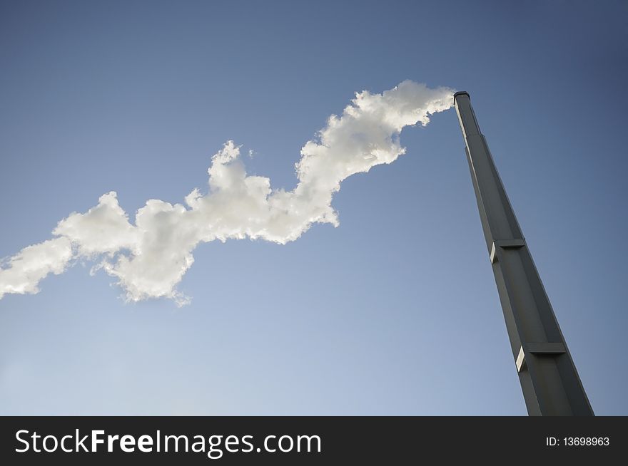 A plant releasing smoke- Toronto , Canada. A plant releasing smoke- Toronto , Canada.