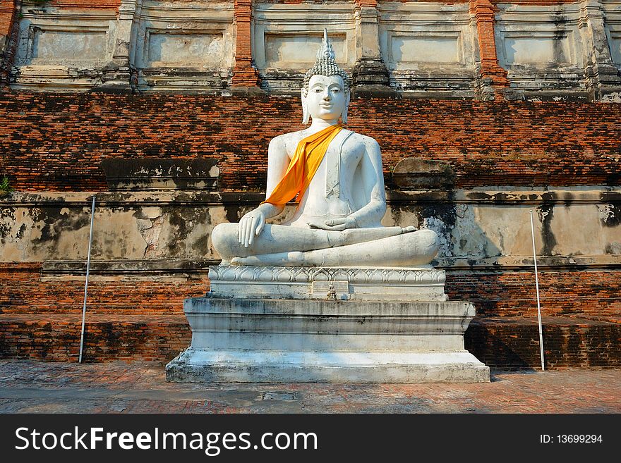 Buddha Symbol in Watyaichaimongkol, Thailand