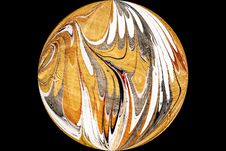 Marbled Silk Ball Royalty Free Stock Photography Marbled Silk Ball Royalty Free Stock Photography