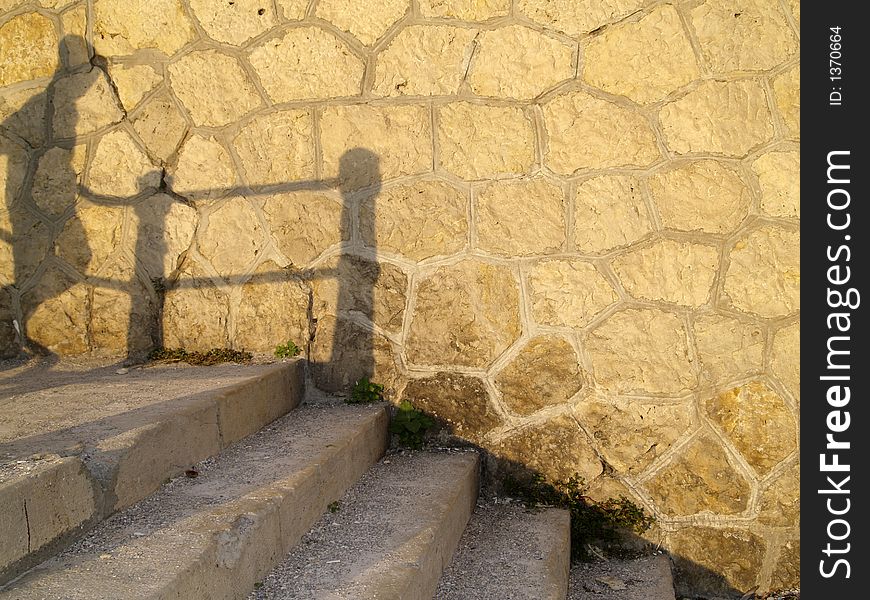 Stairs from the Constanta Casino. Stairs from the Constanta Casino