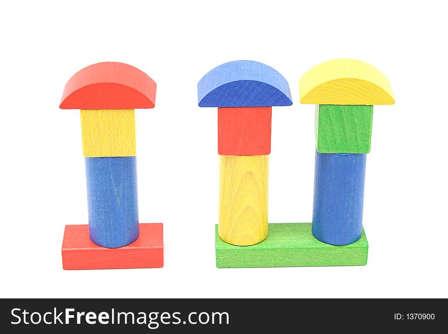 Wooden Blocks With Round Tops