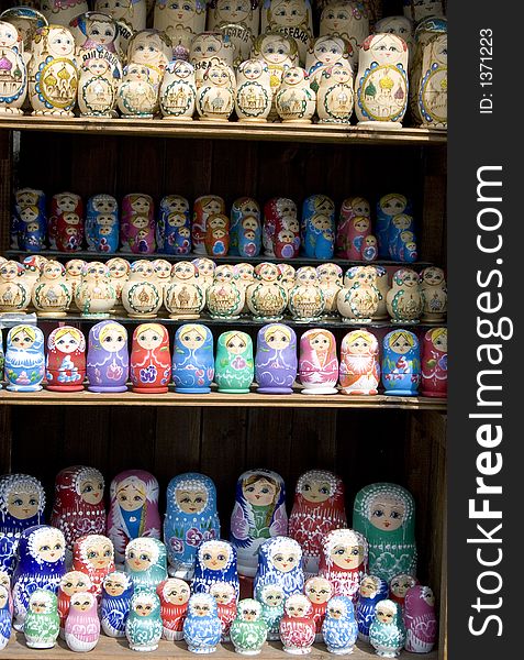 Babushka Russian traditional national toy. Babushka Russian traditional national toy