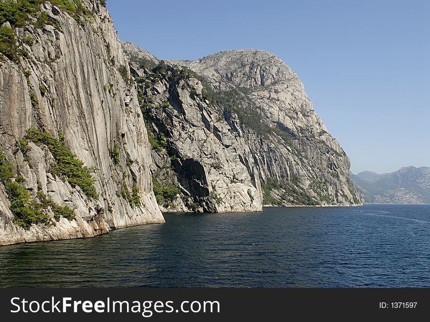 Picture of Lysefjord in Norway.