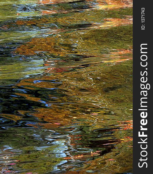 Autumn Lake Abstract