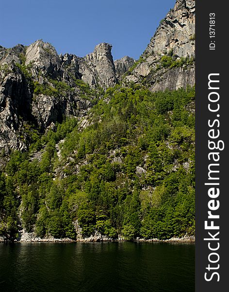 Picture of Lysefjord in Norway.