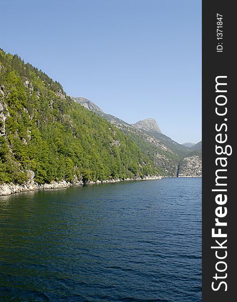 Picture of Lysefjord in Norway.