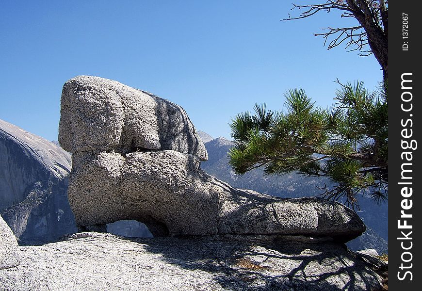 The image taken on the North Dom Peak, Yosemite National Park, CA,. The image taken on the North Dom Peak, Yosemite National Park, CA,