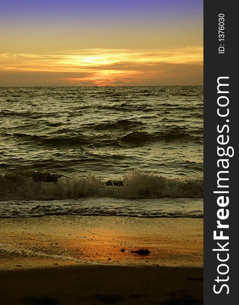 Beautiful sunset at Venise beach in Florida!. Beautiful sunset at Venise beach in Florida!