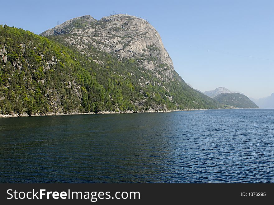 Picture of Lysefjord in Norway.