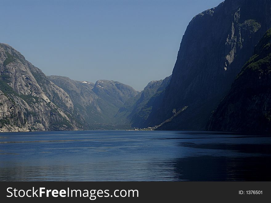 Picture of Lysefjord in Norway.