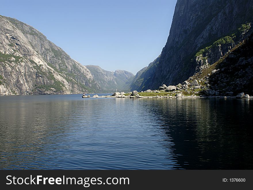 Picture of Lysefjord in Norway.