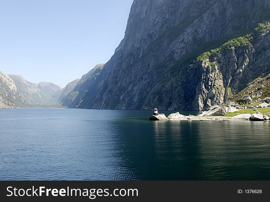 Picture of Lysefjord in Norway.