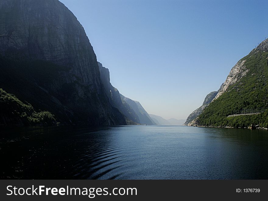 Picture of Lysefjord in Norway.