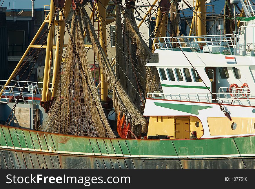 Fishing ships in the harbor