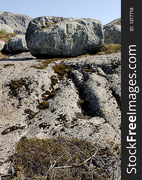 Picture of mountain landscape and rock in central Norway. Picture of mountain landscape and rock in central Norway.