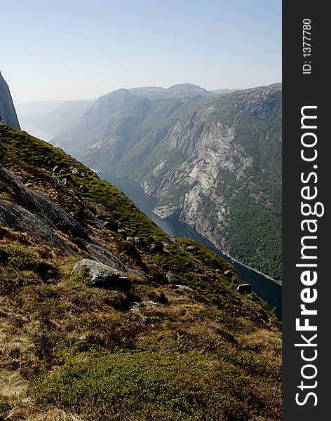 Picture of Lysefjord in Norway.