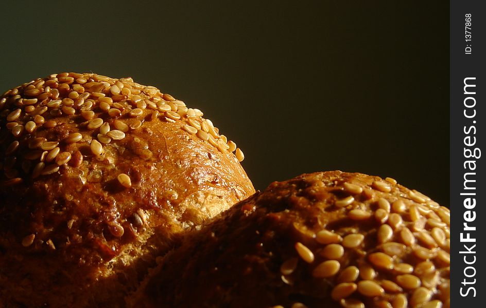 Various bread, pastry and sesame. Various bread, pastry and sesame