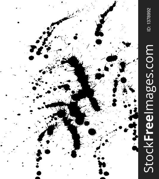 Ink splats to be used as background or select some and use them as brushes or blood stains