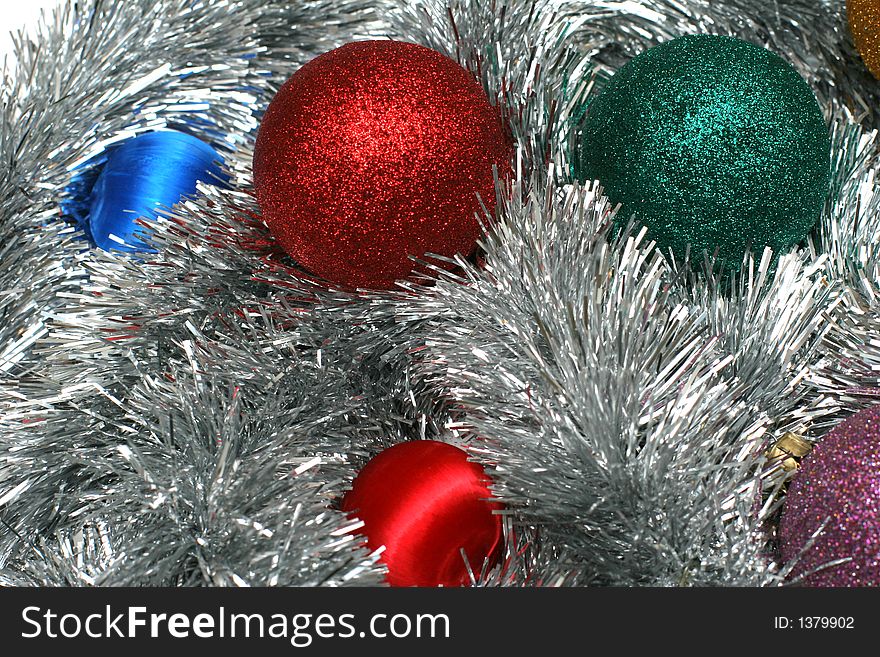 Background christmas ornaments xmas isolated