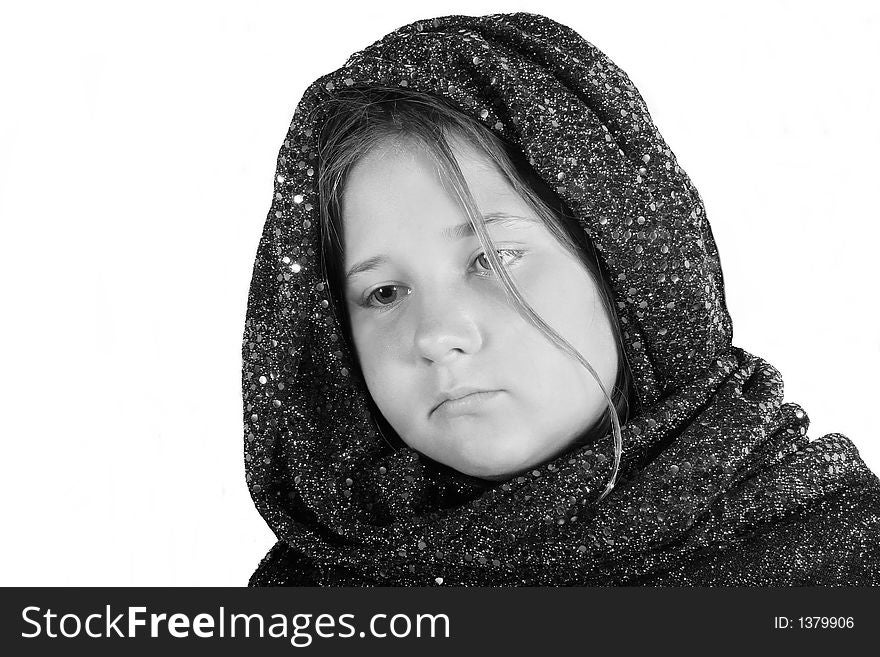 Young middle eastern child showing sadness. Young middle eastern child showing sadness