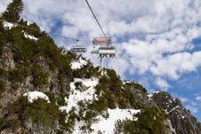 Ski Chair Lift Above A Mountain Royalty Free Stock Images Ski Chair Lift Above A Mountain Royalty Free Stock Images