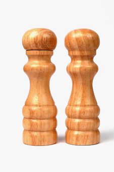 Two Wooden Figures Royalty Free Stock Photo