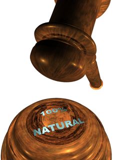 Gavel With 100 NATURAL Royalty Free Stock Photography Gavel With 100 NATURAL Royalty Free Stock Photography