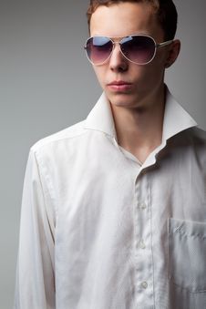 Young Handsome Man In Sunglasses Stock Photos Young Handsome Man In Sunglasses Stock Photos