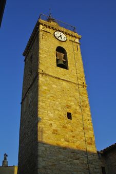 Bell Tower Of Mougins Stock Photo