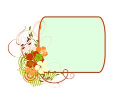 Pink Banner With Flowers Stock Images Pink Banner With Flowers Stock Images