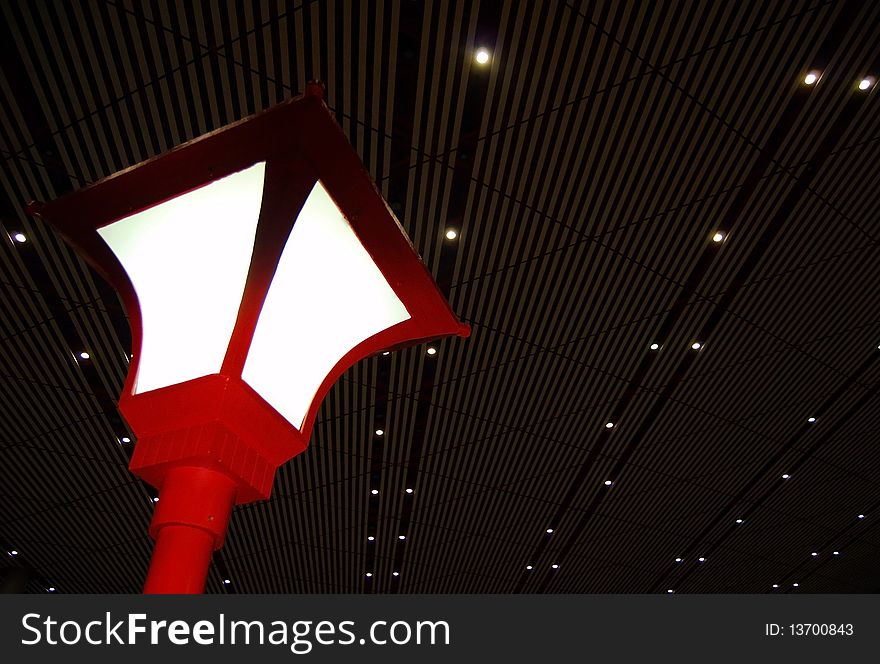 Part of a ceiling. Lantern.