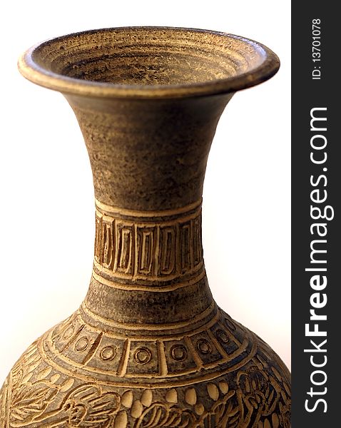Top of Carved Ornamental Vase. Top of Carved Ornamental Vase