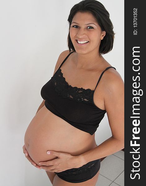Hispanic Woman Pregnant