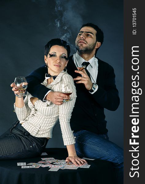 Couple And Smoke