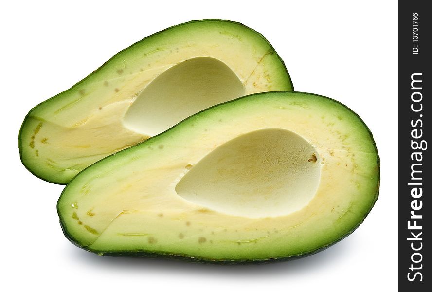 Avocado isolated on white background