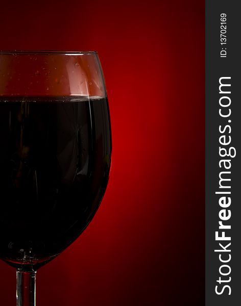 Red Wine on dark background