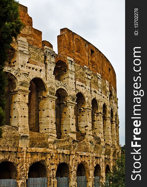 The Colosseum in Rome, Italy